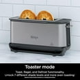 thumbnail image 3 of 2-in-1 Flip Toaster, 2-Slice Capacity, Compact Toaster Oven, Snack Maker, Reheat, Defrost, 1500 Watts, Stainless Steel, 6 Functions, 3 of 6