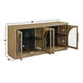 thumbnail image 4 of Steve Silver Magnolia Modern Sideboard with Four Doors and Two Shelves, Sand, 4 of 5