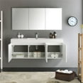 thumbnail image 4 of Fresca Vista 60" White Wall Hung Single Sink Modern Bathroom Vanity w/ Medicine Cabinet, 4 of 6