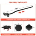 thumbnail image 7 of Furniture Movers, Furniture Moving Dolly Sliders & Lifter Tool Set with 5 Universal Wheels, 4.7 in x 4.7 in, 7 of 7