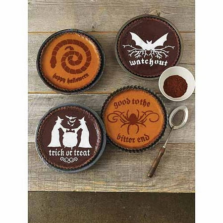 Classic Halloween Cake Stencils, Halloween Phrases, 4pk Walmart.com Classic Halloween Cake Stencils, Halloween Phrases, 4pk Walmart.com