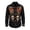 Black, variant on Mens T Shirts Men Day Of The Dead Shirt Long Sleeve Halloween Mexican Floral Button Down Casual Party Top for Guys