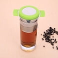 thumbnail image 1 of Infusor De Coladores De Té De Acero Inoxidable, Filtro De Té De Hojas Sueltas (Verde), 1 of 8