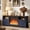 Walnut & Navy Blue, variant on Manxile Farmhouse Fireplace TV Stand Up for 75" with LED Lights, Media Console with Barn Door for Living Room,Navy Blue