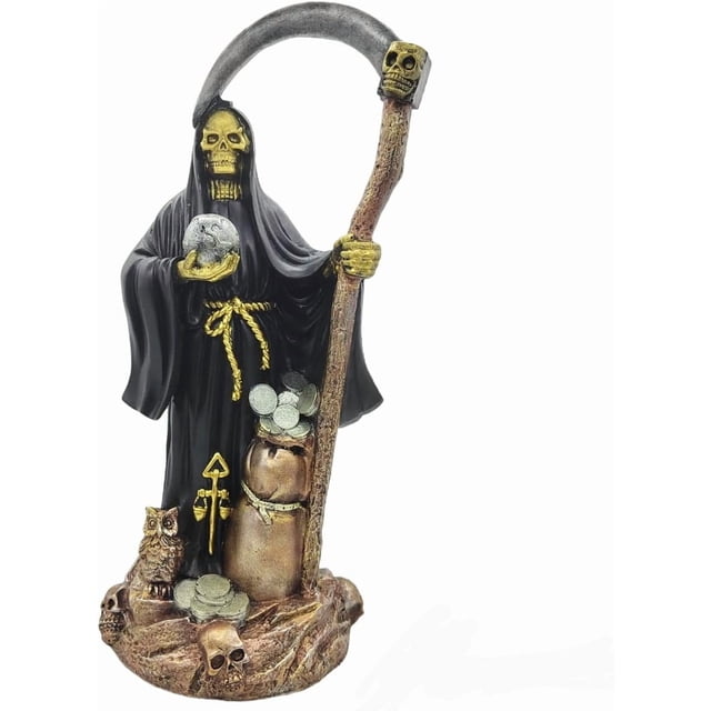 MORIN Imágenes |Santa Muerte Grande | 42CM |(Negro)