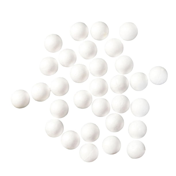 Bolas de espuma de poliestireno, manualidades con espuma de poliestireno, decoración navideña para el hogar, niños 45mm