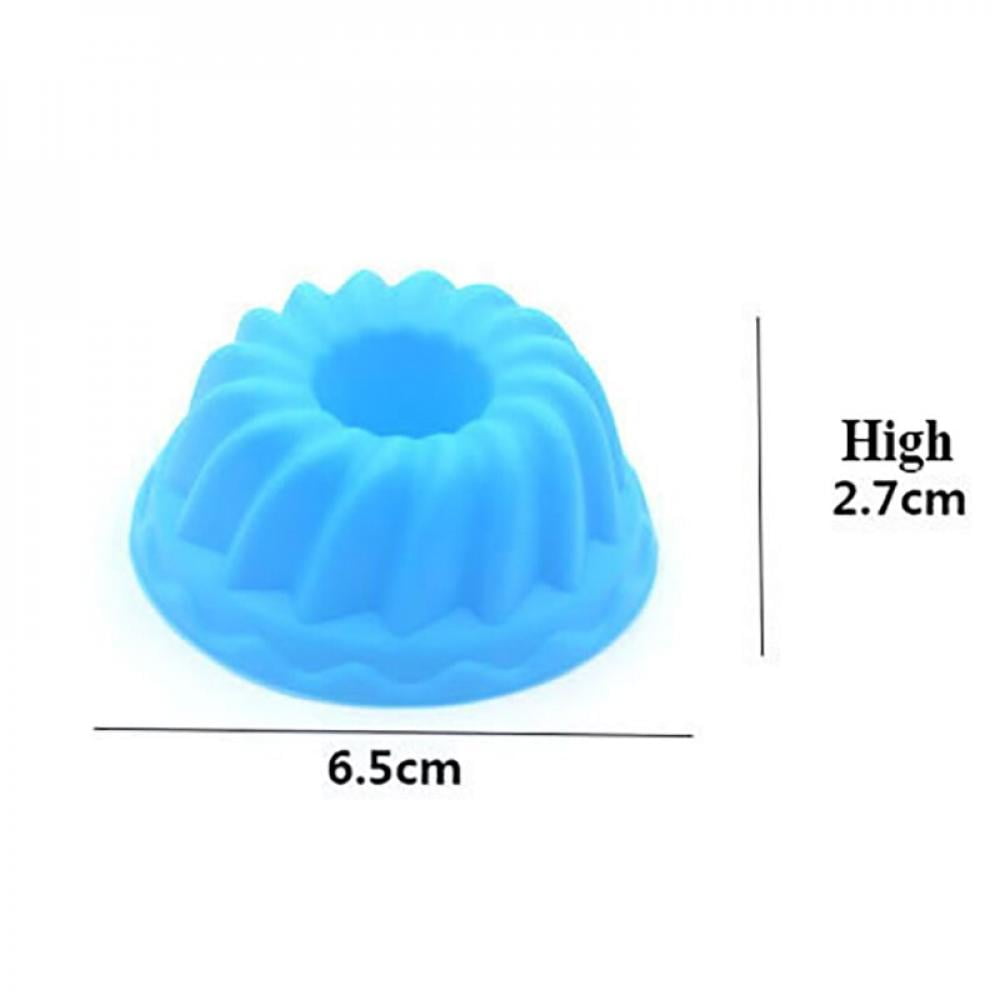 12/24Pc Cake Silicone Molds Fondant 3D Muffin Cupcake Pumpkin Moulds Baking Tool