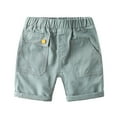 thumbnail image 2 of Esaierr Boys Summer Shorts for Baby Kids,1-8Years Little Boys Shorts Pants Toddler Solid Color Elastic Shortie Shorts Cotton Casual Shorts Pants, 2 of 8