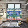 thumbnail image 4 of Yayeee Kitchen Curtains Tier Pair Light Filtering 27"x24" Rod Pocket Short Cafe Window Panel, Boat Seaside, 4 of 7