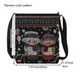 thumbnail image 2 of Hfppkn Owl Embroidered Boho Hobo Crossbody Bag, Vintage Ethnic Shoulder Purse for Women Travel Use 20x23x4cm, 2 of 7