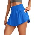 thumbnail image 1 of Shorts CRZ YOGA con Falda Superpuesta y Brillo Azul XS, 1 of 5