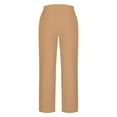 thumbnail image 6 of Xuniizn Linen Pants Men Drawstring Elastic Waist Casual Loose Beach Holiday Pants with Pockets Plus Size Breathable Hiking Pants, S-3XL, 6 of 9