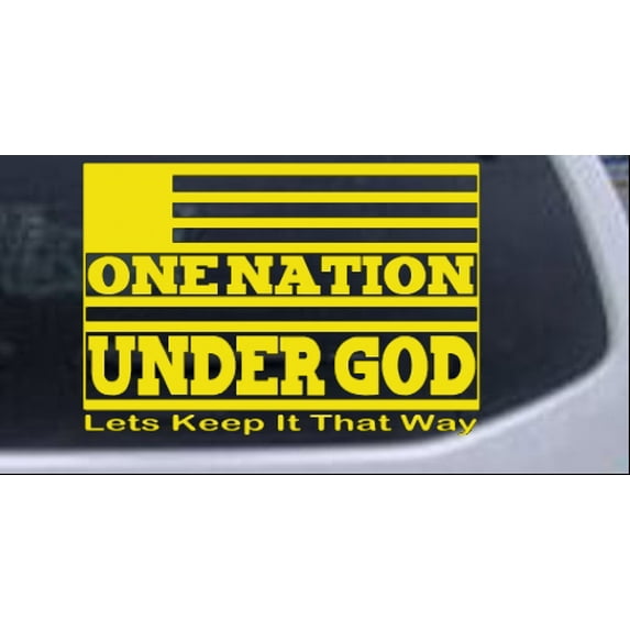 One Nation Under God Car or Truck Window Decal Sticker