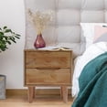 thumbnail image 3 of MONIPA Minimalism Modern Wood Nightstand Side Table Bedroom Storage Drawer Bedside End Table, 3 of 9