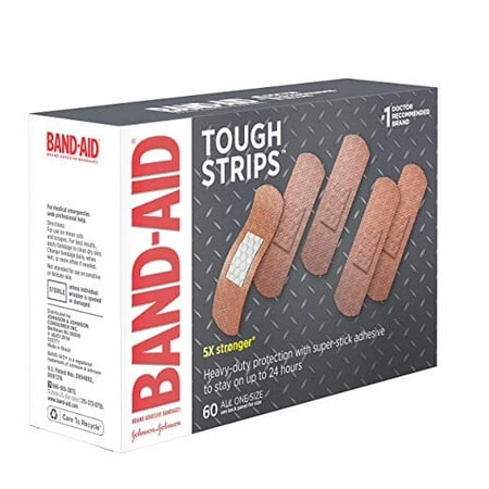 Band-Aid Brand Tough-Strips  Adhesive Bandages, Durable