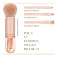 thumbnail image 2 of Beauty Tools Makeup Brush 4-in-1 Retractable Brush Eye Brush Set Convenient Multi-color Option, 2 of 8