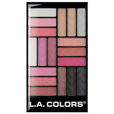 L.A. COLORS Eyeshadow 10 Color Block Palette, Glam, 0.56 fl oz ...