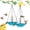 Three Floors 2pc, variant on 2026 New Solar Cascade Hanging Bird Bath Fountain, Outdoor Hanging Bird Bath with Solar Fountain, Large Humming Birds Baths Fountains, with Solars Pump & Glass Bowl, for Outdoor, Gardens