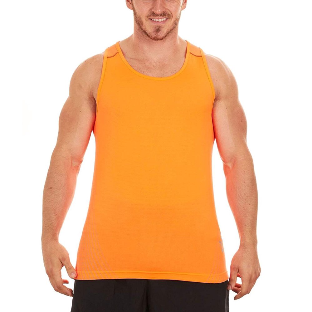 ASICS ASICS Men's Reflective Print Running Singlet (XLarge, Orange