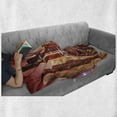 thumbnail image 6 of Cityscape Soft Flannel Fleece Throw Blanket, Dubai at Night Scenery Tall Skyscrapers Panorama Picture Peninsula, Cozy Plush for Indoor and Outdoor Use, 50" x 60", Multicolor, by Ambesonne, 6 of 6