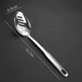 thumbnail image 3 of Slotted Spoon 12.8inch/32.5cm , Stainless Steel Cooking Slotted Spoon ,Kitchen Serving Spoon, 3 of 5