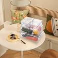 thumbnail image 2 of MesaSe 7Pcs Fridge Organizer Box with Lid Clear Fruit Storage Containers Stackable Refrigerator Organizer Bins with Drain Tray, 2 of 6