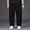 Black, variant on Men's Plus Size Jeans Straight Leg Man Wide Waist Pants