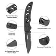 thumbnail image 7 of Dispatch 4.1” 8Cr Folding Pocket Knife with Clip for Everyday Carry, Plain&Serrated Edge Blade with Grey Titanium Coating, Gifts for Men, 7 of 7