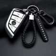 thumbnail image 3 of MesaSe Car Keychain Pendant Number Plate Automobile Keyring Leather Anti-fingerprint Polishing Pressing Vehicle Key Holder Gift Type 3, 3 of 6