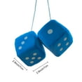 thumbnail image 5 of BAELLERT Plush Dice Pendant with Lanyard Vintage Charm Car Hanging Ornament Stress Relief Toy for Car Interior Rearview Mirror Decoration, 5 of 7