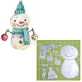 thumbnail image 1 of Troqueles de corte de Metal para Navidad, plantilla de bufanda con muñeco de nieve, foto de libro de recuerdos, decoración artesanal, molde de pan de jengibre en relieve, Navidad, 2022, 1 of 3