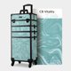 thumbnail image 2 of Byootique Rolling Makeup Train Case 4in1 Cosmetology Rolling Case Cosmetic Trolley Organizer Travel Case Traveling Cart Trunk with Wheels for Makeup Artist Trave Nail,CoyoteButtes Vitality, 2 of 9