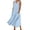 Light Blue, variant on Wdgfv Women's Casual Summer Maxi Dress Solid Color V Neck Sleeveless Loose Fit Design With Pockets For Everyday Stylish Comfort Navy S
