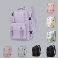 thumbnail image 3 of Large Capacity Canvas Travel Backpack With Detachable Mini Coin Pouch Adjustable Buckle Waterproof Spine Support Back To School Laptop Bookbag, 3 of 4
