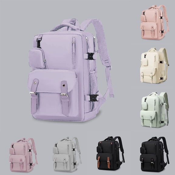 ibiyuan School Backpacks Water Resistant Multi Pocket Laptop Large Capacity School Bag for Ages 10 to 18, High School, University, Travel, Camping