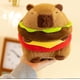 thumbnail image 2 of Peluche de capibara, juguete de peluche de capibara, regalo de cumpleaños y Navidad para niños (hamburguesa), 2 of 4