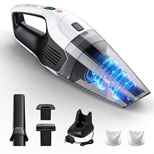 Hair 2 in 1 Stick & Hand Vacuum Cleaner LED Light and Charging Station Home Portable Vacuum for Cars BuTure Handheld Vacuum Cleaner 17000PA 170W Cordless Vacuum with 3000mAh Li-ion Battery 