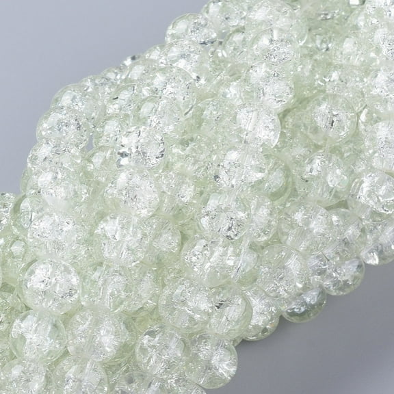 8MM Clear Glass Round Beads Strands for DIY Jewelry 8mm Hole: 1.3~1.6mm 31.4 inch