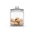 thumbnail image 2 of Ensemble de 2 Pots à Biscuits Ronds en Verre avec Couvercles Hermétiques JoyFul - 67 oz, 2 of 6
