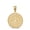 Yellow, variant on 10k Yellow Christian Chi Rho Alpha and Omega Symbol Beaded Medallion Pendant Necklace (PENDANT ONLY)