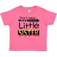 thumbnail image 3 of Inktastic Don't Mess with My Little Sister Boys or Girls Baby T-Shirt, 3 of 5