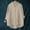 A_ Khaki, variant on CYMMPU Women's Lapel Asymmetrical Diagonal Button Short Sleeve Linen Shirt, Irregular Curved Hem Vacation Tunic Blue M