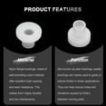 thumbnail image 4 of 60pcs Flanged Sleeve Bearings Plastic Bushings ID 4.1mm x OD 5.5mm x Length 9mm Nylon Bushings, White, 4 of 6