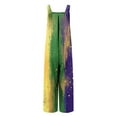 thumbnail image 6 of Moxiu Womens Mardi Gras Overalls Holiday Jumpsuits Dressy Casual Carnival Graphic Overalls Loose Wide Leg Rompers with Pockets 2025 Multicolor,L, 6 of 7
