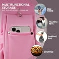 thumbnail image 3 of Dog Carrier Sling - Reversible Puppy Carrier Purse with Storage Pocket, Hand-Free Dog Sling Carrier for Carry Small Dogs and Cats, Travel Safety Harness, Dog and Cat Harness (Pink), 3 of 14