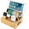 thumbnail image 1 of Bamboo Multi Device Charging Station with Ample Storage, 1 of 5