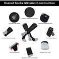 thumbnail image 6 of Rechargeable Electric Heated Socks for Men Women with Temperature Control,Foot Warmer Rechargeable Heat Socks 2200mAh,Cotton Casual Sports Socks for Outdoors,Electric Heat Socks for Winter, 6 of 8