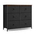thumbnail image 1 of SONGMICS Commode pour Chambre, Commode à Tiroirs, Commode à 6 Tiroirs, Commode en Tissu pour Garde-Robe avec Cadre en Métal, 1 of 6