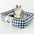 thumbnail image 6 of 1 Set Pet Bed Plaid Design Comfortable Warm Cat Dog Winter Sleeping Bed Dog Supplies, 6 of 7