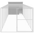 thumbnail image 3 of vidaXL Dog House with Run Anthracite 84.3"x260.2"x71.3" Galvanized Steel, 3 of 8